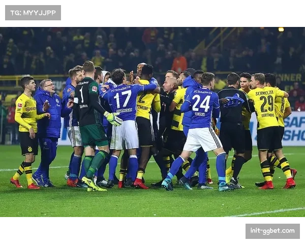 鲁尔德比中，沙尔克04球迷向北看台投掷网球导致比赛短暂中断